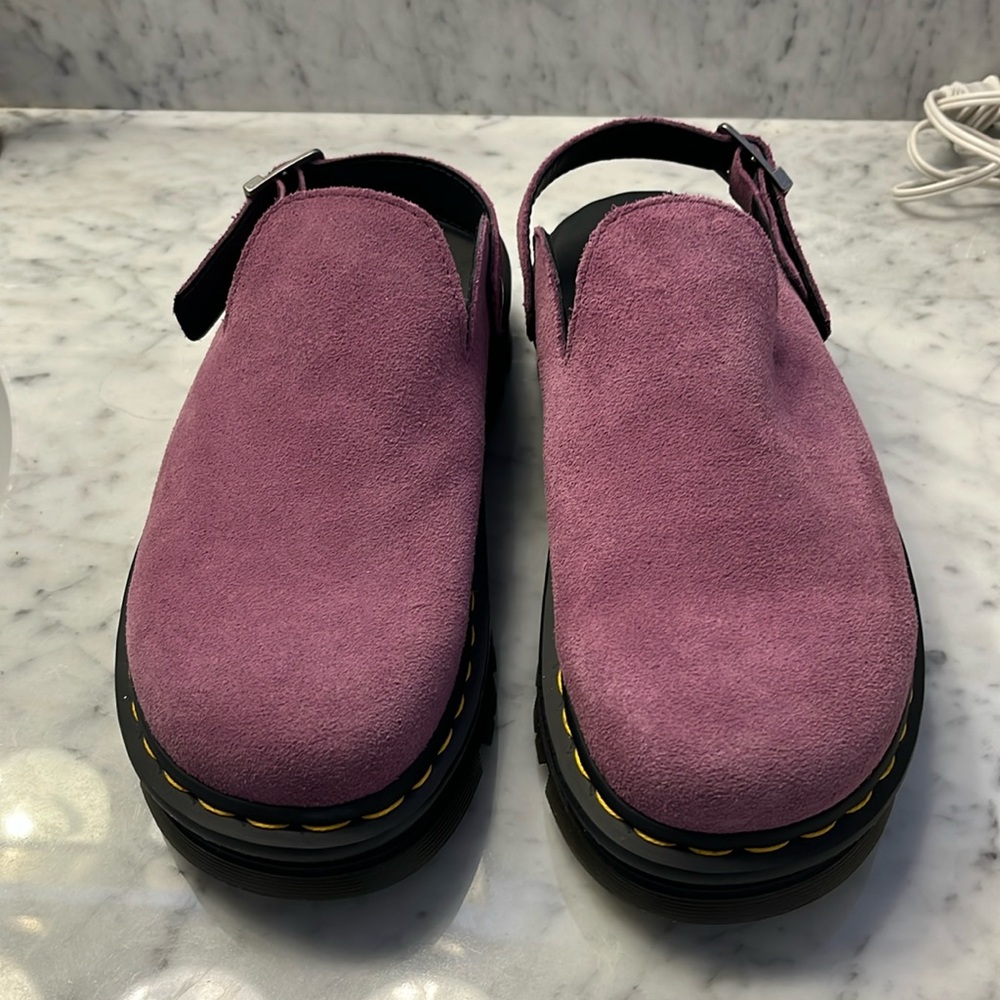 Dr Martens Zebzag Suede Slingback Platform Mule size 10 NEW - Picture 6 of 15
